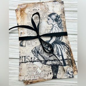Junk Journal Pages Gothic Wonderland 12 designs ephemera scrapboo…